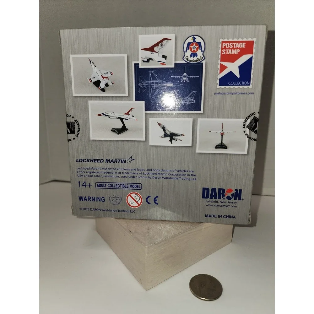 Daron Postage Stamp F-16 Fighting Falcon Thunderbirds‎ diecast metal airplane